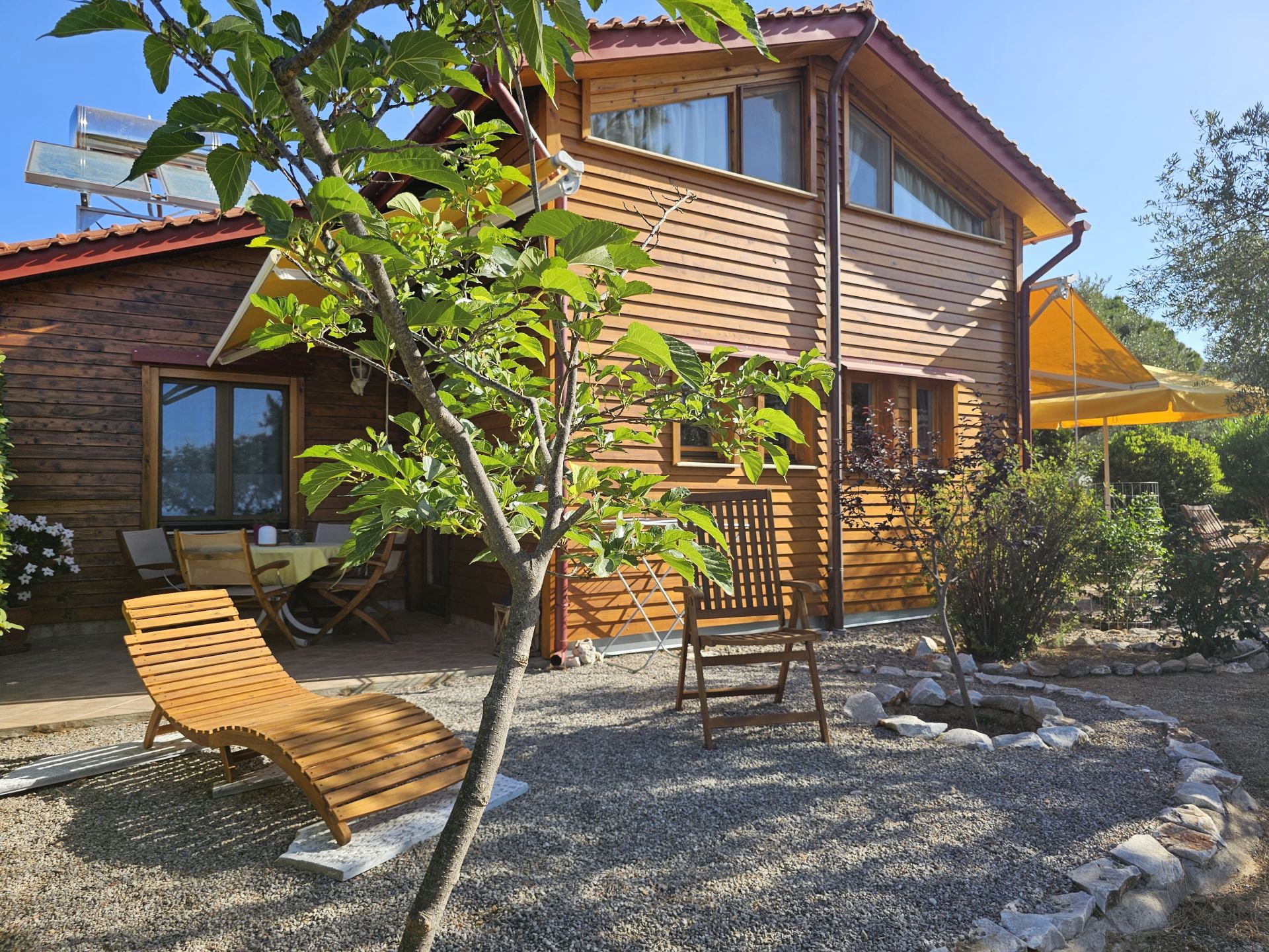 The houses and the garden